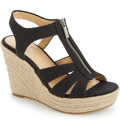 michael kors berkley black|michael kors berkley wedges.